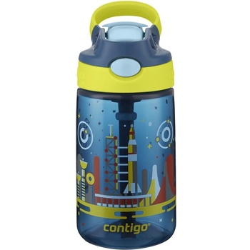 Newell Europe Sàrl Бебешко шише Contigo Gizmo Flip 420 мл, синьо, Nautical Space