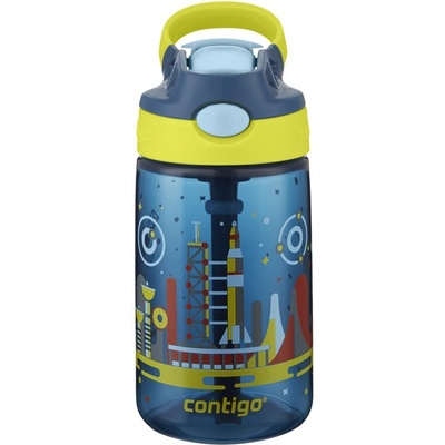 Newell Europe Sàrl Бебешко шише Contigo Gizmo Flip 420 мл, синьо, Nautical Space
