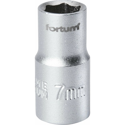 Kľúč nástrčný, 7mm, 1/4”, FORTUM