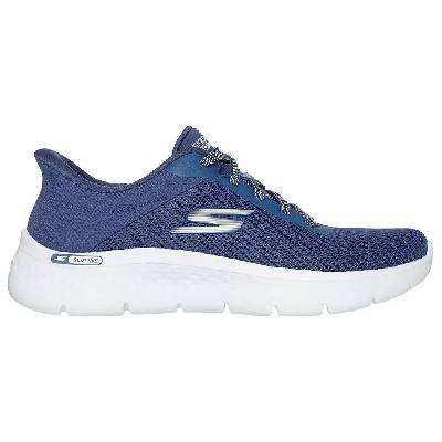 Маратонки Skechers Go Walk Flex Carla trainers - Blue (Blue Textile / Green Trim)