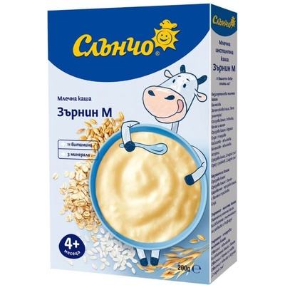 Слънчо млечна каша Зърнин М - 200 г