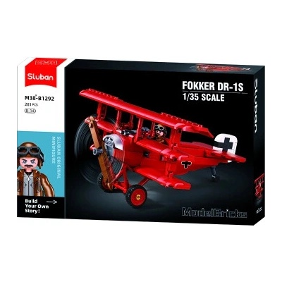 Sluban B1292 Trojplošník Fokker DR-1 1.35