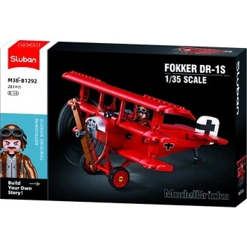 Sluban B1292 Trojplošník Fokker DR-1 1.35