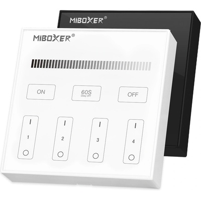 LED Solution Mi-Light RF Nástěnný dálkový ovladač pro jednobarevné LED pásky, 4-kanálový Barva: Bílá B1