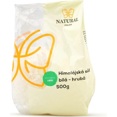 Natural Jihlava Natural soľ himalájska biela hrubá 500 g