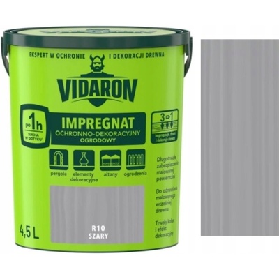 Vidaron Zahradní impregnace R10 šedá 4,5 L