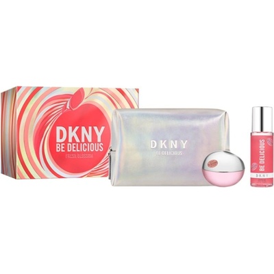 DKNY DKNY Be Delicious Fresh Blossom Подаръчен комплект за жени Размер EDP 100 ml + 125 ml лосион за тяло + несесер