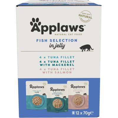 Applaws Cat Jelly Multipack Rybí výběr 12x70 g