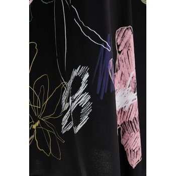 Desigual Рокля Desigual KALA в черно среднодълга разкроена 25WWVK25 (25WWVK25)