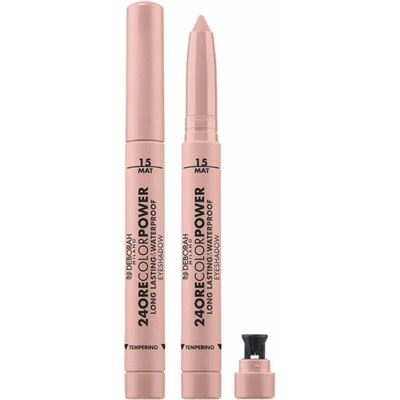 Deborah Milano matný vysouvací oční stín v tužce 24ore Color Power 15 Soft Rose 1,4 g