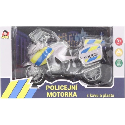 MaDe Motorka policajná kovová CZ 18cm