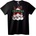 NOONEBRAND Тениска Весела Коледа Снежни човечета - 2XL, Black
