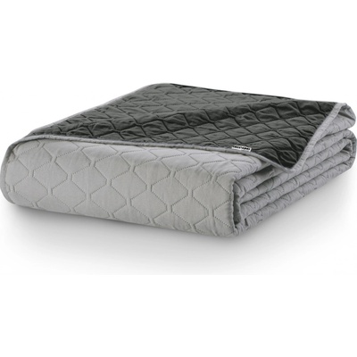 DecoKing Prikrývka na posteľ AXEL strieborná 170x210