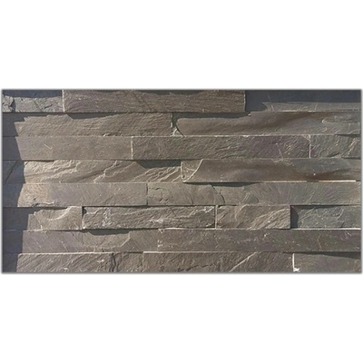 Vanto Natural Stones kamenný břidlice černá 15 x 60 cm černá 0,72m²