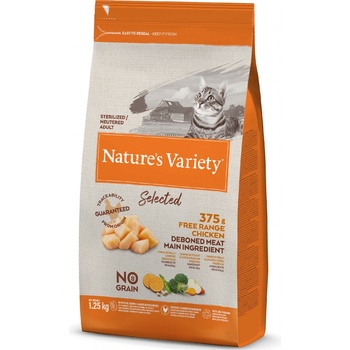 Nature's Variety selected cat sterilized s kuracím 1,25 kg