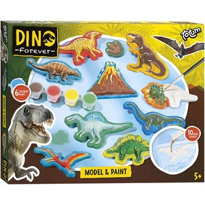 Totum Комплект Totum - Направи си сам, Гипсови фигурки Model & Paint Dino (T075085) - ozone