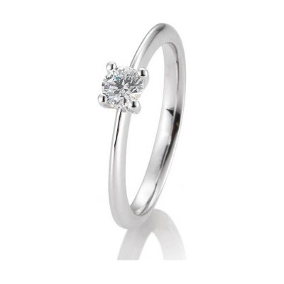 Sofia Diamonds prsteň z bieleho zlata s diamantom BE41 05637