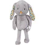 Balibazoo Мека играчка за гушкане Bali Bazoo - Bunny, сива (111053) - baby