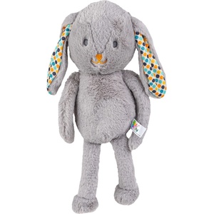 Balibazoo Мека играчка за гушкане Bali Bazoo - Bunny, сива (111053) - baby