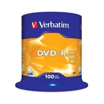 Verbatim DVD-R(100-Pack)Spindle/General Retail/16x/4.7GB (43549)