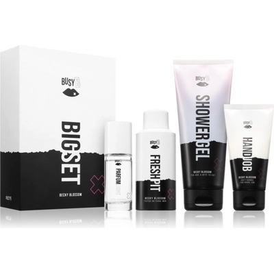 BusyB Becky Blossom BusyB Parfum Light Becky Blossom EDT 30 ml + BusyB Hand Job krém na ruky 75 ml + BusyB Fresh Pit Becky Blossom antiperspirant 150 ml + BusyB Becky Blossom sprchový gél 23