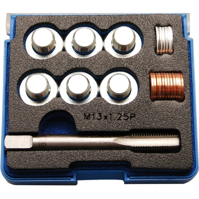 Sada na opravu závitů olejových van M13x1,25 mm, 25 dílů - BGS 168
