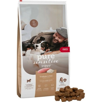 MERA pure Sensitive Puppy krocan a rýže 4 kg