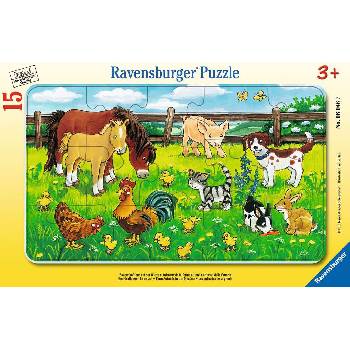 Ravensburger Пъзел Ravensburger от 15 части - Животните от фермата (06046)