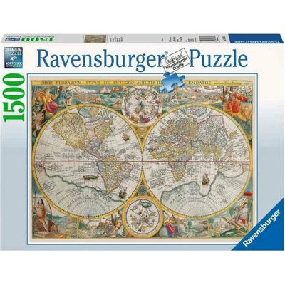 RAVENSBURGER Historická mapa světa 1500 dielov