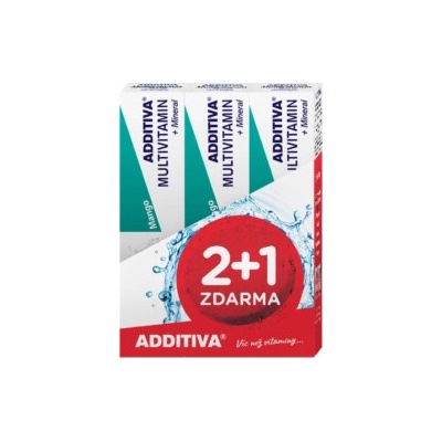 Additiva sada Multivitamín 2+1 mango šumivé tabliety 3 x 20 ks