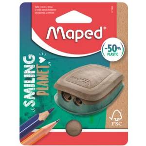 Maped Мелничка, с два отвора, контейнер, пластмаса, FSC, MAPED "Smiling Planet" 071520FM (071520FM)