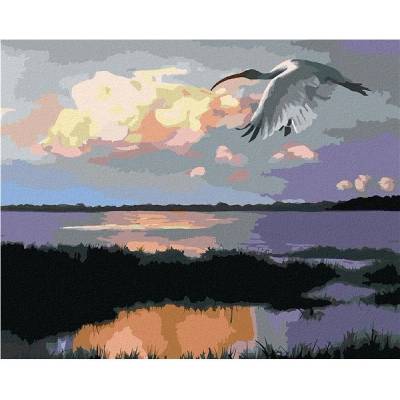 zuty Malování Podle Čísel Letící Ibis D. Rusty Rust 40 x 50 Cm Plátno Rám
