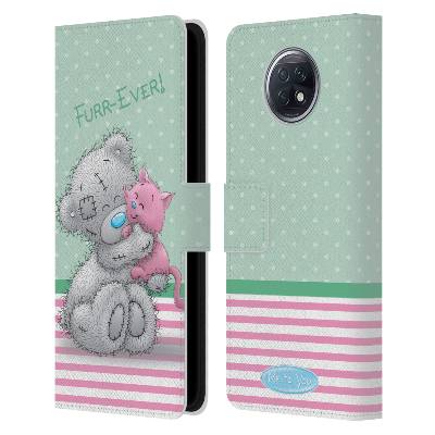 Pouzdro na mobil Xiaomi Redmi Note 9T - HEAD CASE - Me To You - Medvídek a kočička (Otevírací obal, kryt na mobil Xiaomi Redmi Note 9T - míša a růžová kočička)