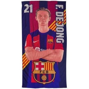 PHI FC Barcelona: плажна кърпа De Jong, микрофибър - 100 x 180 cm