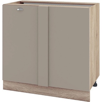 ИРИМ Долен ъглов кухненски шкаф Сити АРФ-Капучино мат-11-42 90 см