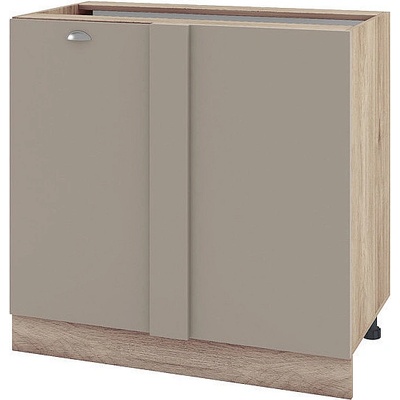 ИРИМ Долен ъглов кухненски шкаф Сити АРФ-Капучино мат-11-42 90 см