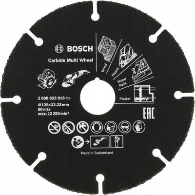 BOSCH UNIVERZÁLNÍ KOTOUČ CARBIDE MULTI WHEEL 125mm/1,0mm