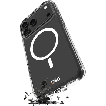 PURO Impact Clear D3O TPU+PC калъф, съвместим с MagSafe за iPhone 17 Pro Max - прозрачен (PUIPC17P69IMPCLD3OTR)