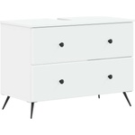 vidaXL Шкаф за мивка в баня BREDA Бяло 82 x 41 x 59 см (897455)