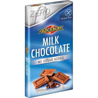Quickbury mléčná bez cukru 75 g
