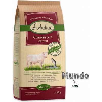 Lukullus hovädzie Charolais a pstruh 1,5 kg