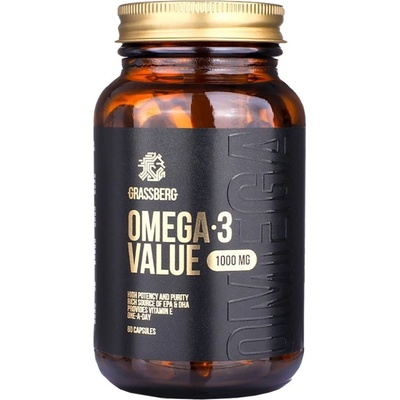 Grassberg Omega-3 Value 1000 mg [60 Гел капсули]