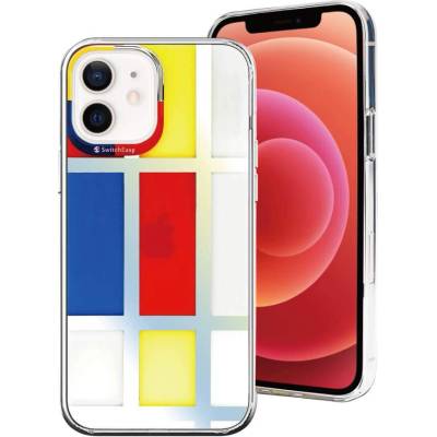 SwitchEasy Artist Case - дизайнерски удароустойчив хибриден кейс за iPhone 12 mini (прозрачен)