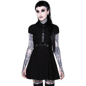 KILLSTAR Дамска рокля KILLSTAR - Disgrace Skater Dress - ЧЕРНА - KSRA002146