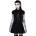 KILLSTAR Дамска рокля KILLSTAR - Disgrace Skater Dress - ЧЕРНА - KSRA002146