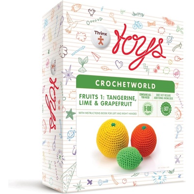 Thinx Toys Плодове - Креативен комплект за плетене Thinx Toys Crochet World (T108)