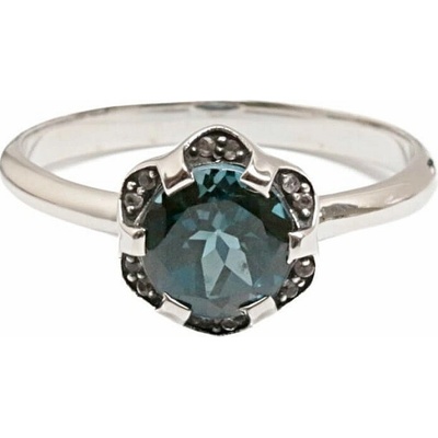 Nefertitis London topaz prsten stříbro R209