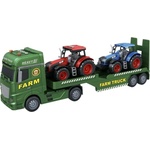 WENYI car - 1: 12 Фермерски влекач с ремарке и 2 трактора (21j-666-69f)