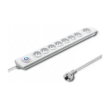 Qoltec ANTI-SURGE STRIP QOLTEC 1.5M 8-SOCKETS WHITE/Modern