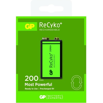 GP Batteries Акумулаторна Батерия GP R22 8.4V 200mAh RECYKO 20R8HN-GB1 NiMH 1бр. в опаковка GP (GP-BR-20R8HN-GB1)